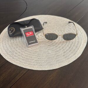 Ray-Ban 3774D Gold and Black Sunglasses